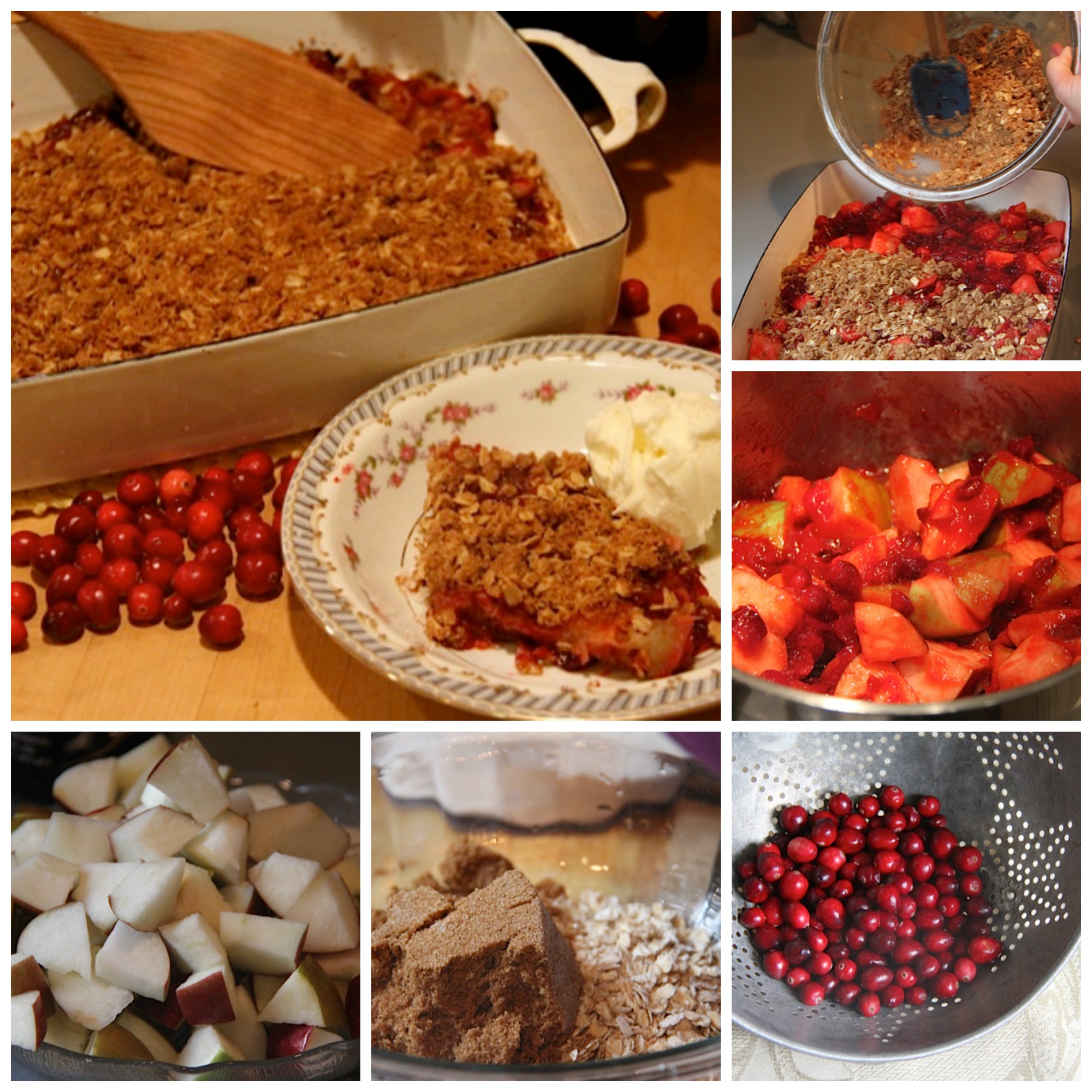 Cranberry Crunch Photo Collage