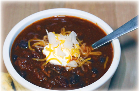 Peter Houghton’s Beef and Bean Chili