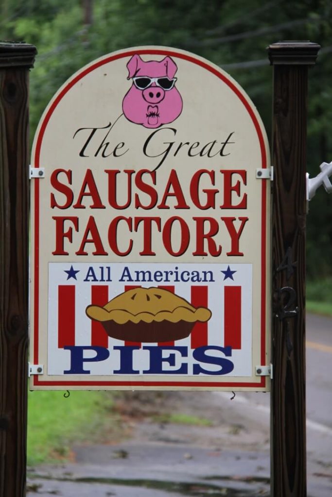 Great Sausage Factory sign