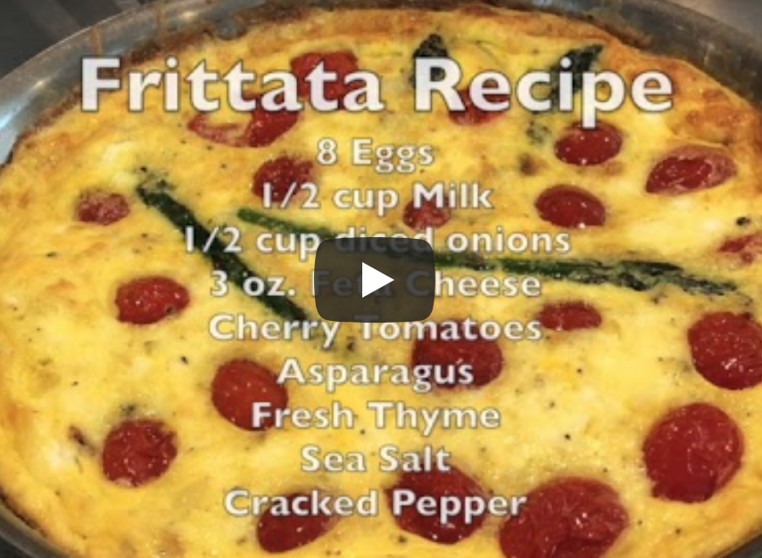 Garden Frittata with Fresh Eggs – video and recipe
