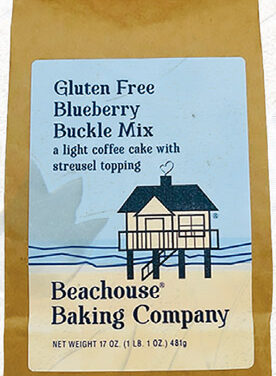 Beachouse Baking Company, Lakeville MA – Gluten Free Blueberry Buckle Mix