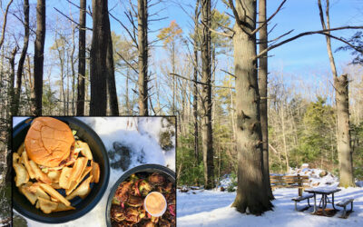 PICNIC LUNCHBREAK: Enjoying Takeout from Cheever’s Tavern at Miller Woods, Norwell