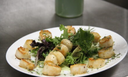 Sweet Herb Scallops from Traveler’s Alehouse, Fairhaven MA