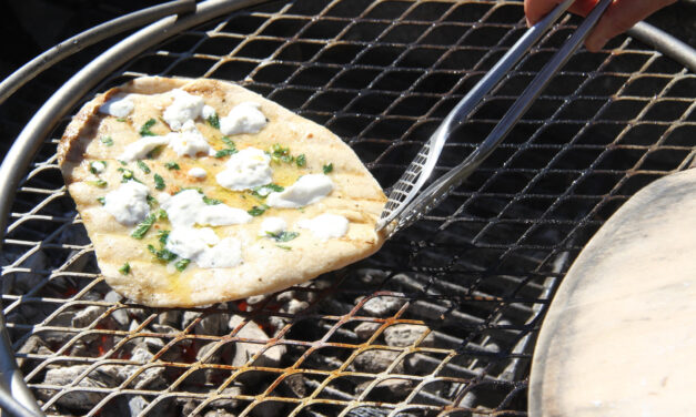 Grilling Pizza over Natural Charcoal or Hardwood Embers
