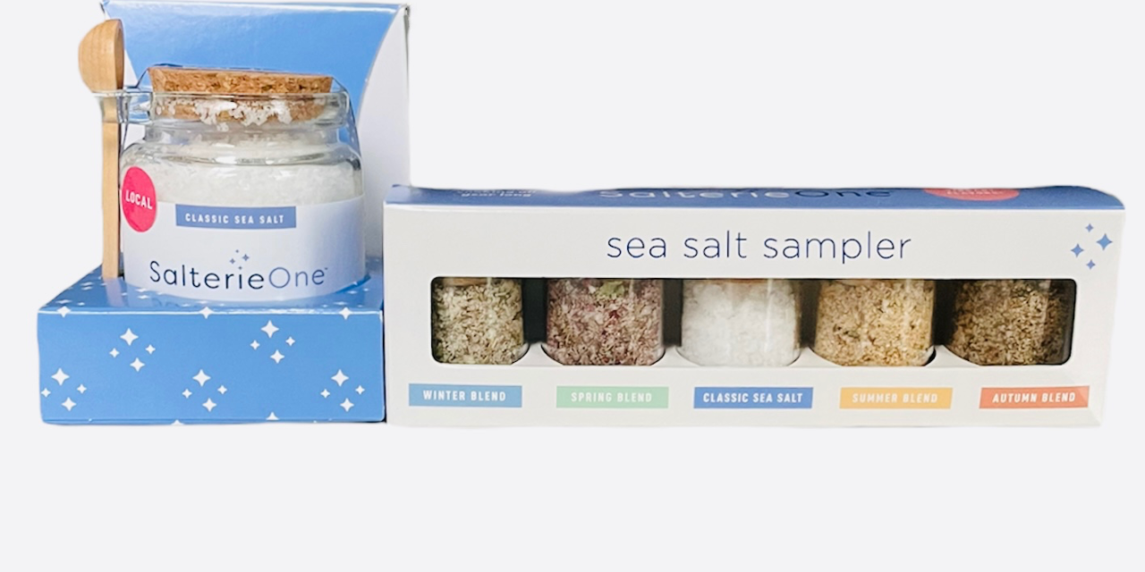 Local Provisions: SalterieOne – Classic Sea Salt Spoon Jar and Seasonal Sea Salt Sampler
