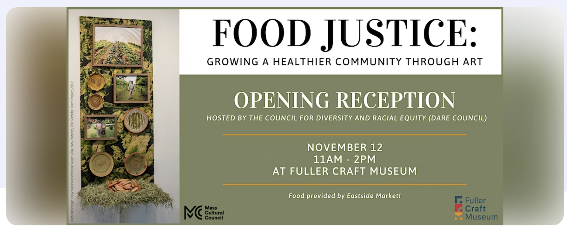 Food Justice: Growing a Healthier Community Through Art, Brockton