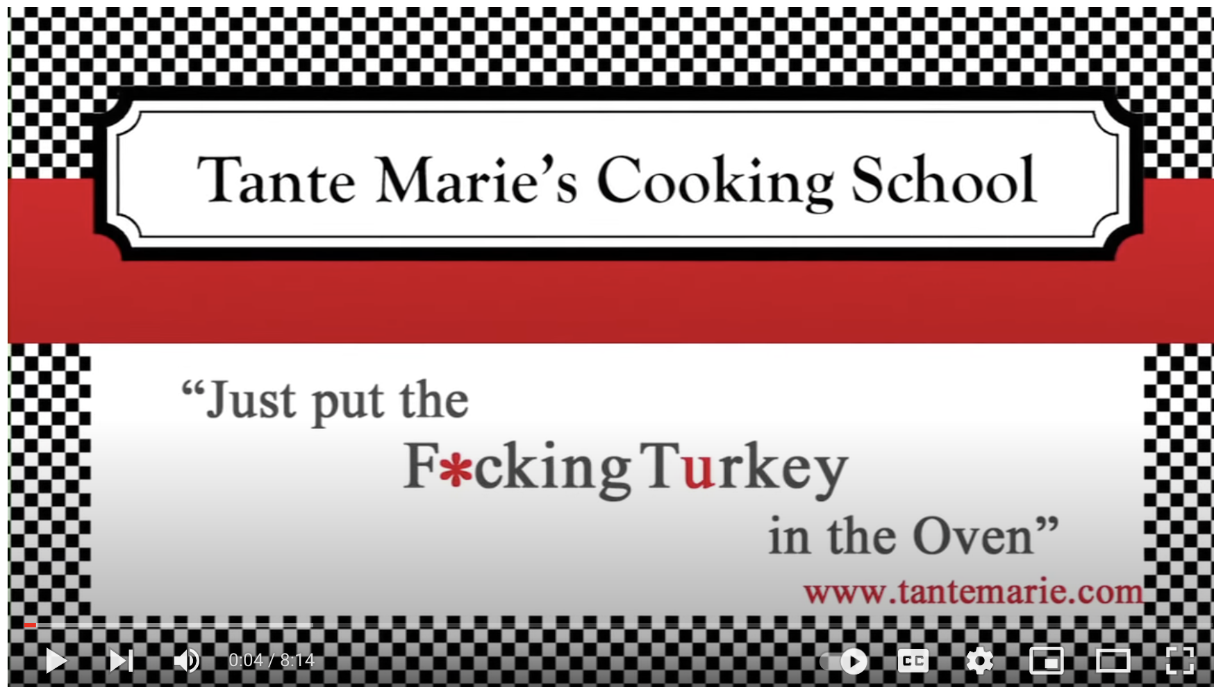 Watch "Just Put the F*cking Turkey in the Oven" for a laugh