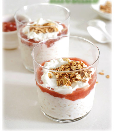 Overnight Oats with Rhubarb