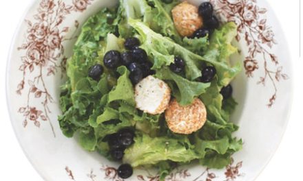 Summer Salad with Pickled Blueberries
