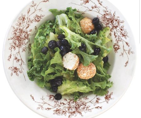 Summer Salad with Pickled Blueberries