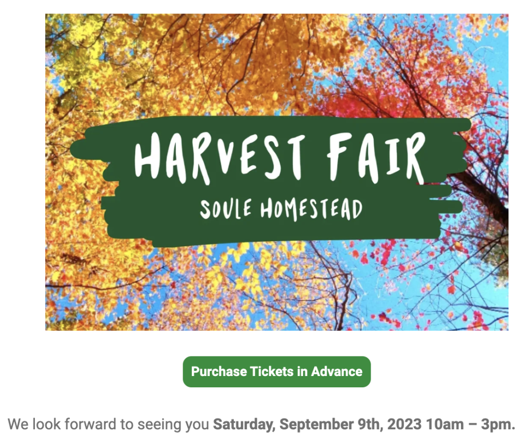 Harvest Fair, Soule Homestead, Middleboro
