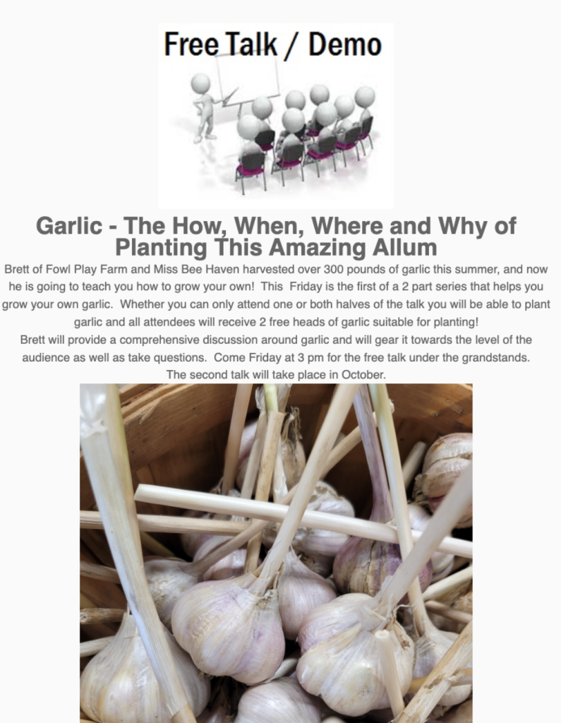 Learn to Grow Garlic, Marshfield, FREE